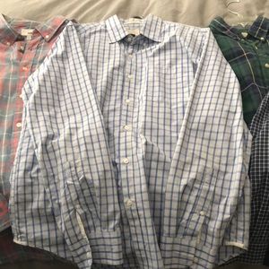 Three medium and one large Button down J.Crew shirts. One soma